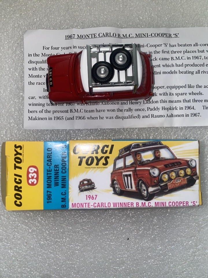 Modèle Réduit Corgi Toys Mini Cooper S Austin - Réf. 339, échelle 1:43, 1967 - Occasion