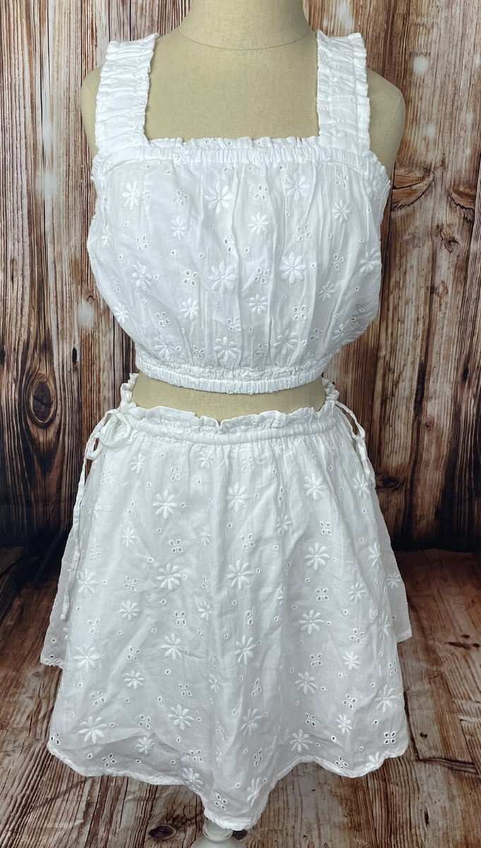 Aerie Side Tie Eyelet Skirt White Size XS | eBay Aerie Side Tie Eyelet Skirt White Size XS | eBay