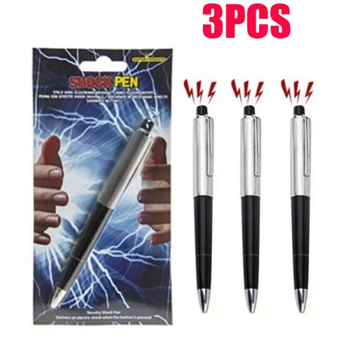 5/10pcs Electric Shock Pen Practical Joke Gag Prank Funny Trick Fun Toy Gift AU - Picture 13 of 15