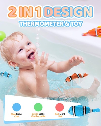 Baby Badethermometer Schwimmroboter Niedliches Poolspielzeug IP67 für Kleinkinde - Bild 3 von 10