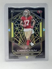 Jalen Hurd 2019 Obsidian Electric Etch Yellow RC (04/10) - San Francisco 49ers