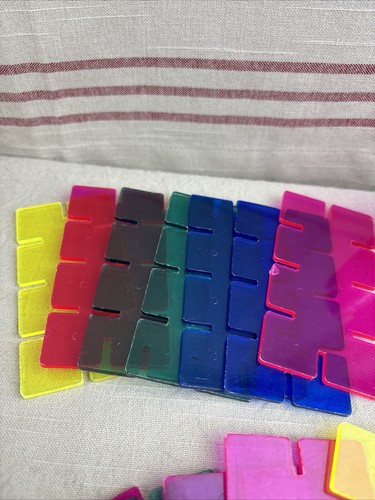 Pressman Vtg. Crystal Climbers Squares 1970’s Mix Lot Parts - Picture 2 of 12