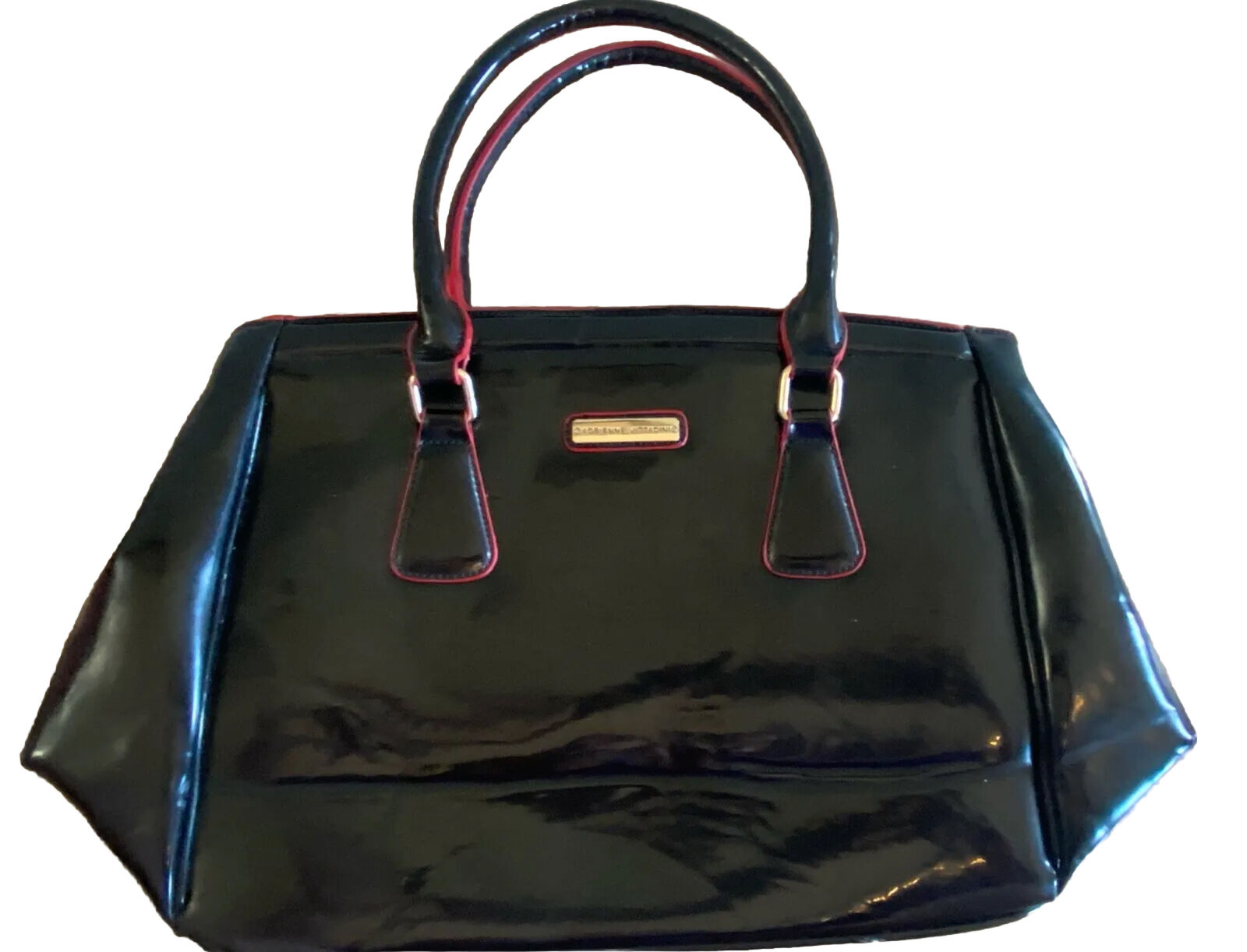 Adrienne Vittadini Handbag Briefcase Purse Black … - image 3