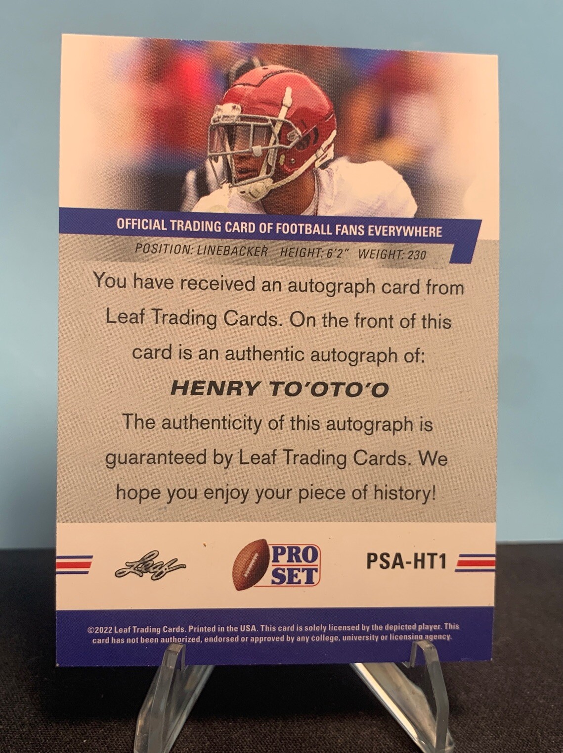 HENRY TO OTO O Houston Texans 2022 LEAF PRO SET Auto XRC PSA henry-to-oto-o-houston-texans-2022-leaf-pro-set-auto-xrc-psa
