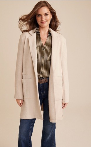 Maurices Women’s Cozy Coat/Cardigan Size Large Stormy Blush