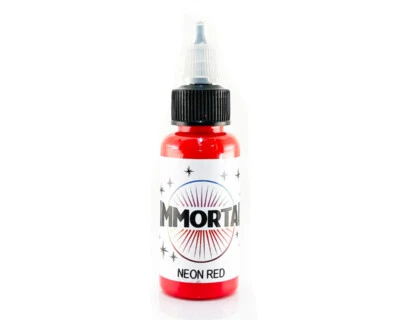 IMMORTAL INK IMMORTAL NEON RED UV Black Light 4 Sizes Available Tattoo Ink Supply