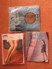 RARE RETRO Vintage 3Pcs. Quelle,Elite,Louraine nylon stockings S:10-11