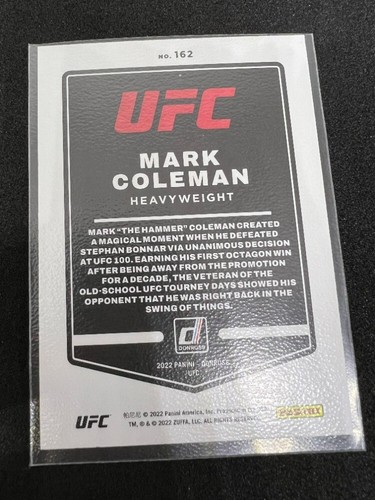 Mark Coleman 2022 Panini Donruss UFC # 162 - Picture 2 of 2