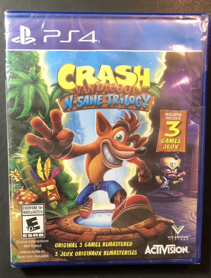 Crash Bandicoot N.Sane Trilogy Sony Playstation 4 PS4 Game FREE P&P