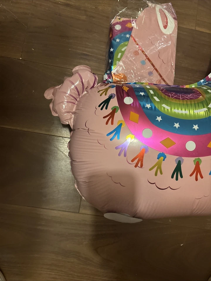 10 x Globo de Alpaca Llama Rosa Caminar Mascota Animal Airwalker Lámina Niños Fiestas Foto 4 de 4
