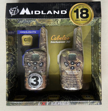 Midland Walkie Talkies LXT114SC 18 Mile Range Camouflage New Sealed