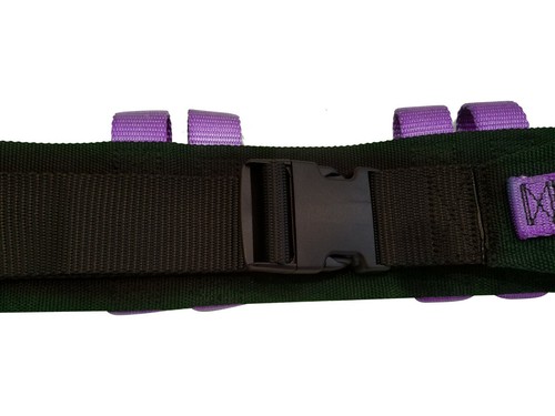 Gait Belt Transfer Walking with 6 Purple Hand Grips Quick-Release Buckle LiftAid - Picture 4 of 5
