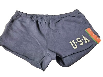 Women's USA Graphic Jogger Shorty Shorts Grayson Threads Size Medium