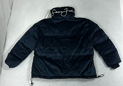Sean John x Missguided Oversized Puffer Jacket Navy Blue Sean John x Missguided Oversized Puffer Jacket Navy Blue