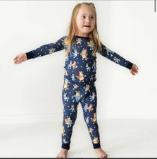 Little Sleepies LS Bluey Dance Mode LS  Pants Pajamas PJ Set Size 5/6 NWT