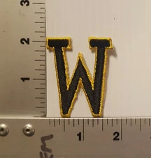1970's / 1980's WASHINGTON HUSKIES (BLACK & GOLD) EMBROIDERED PATCH VINTAGE NCCA