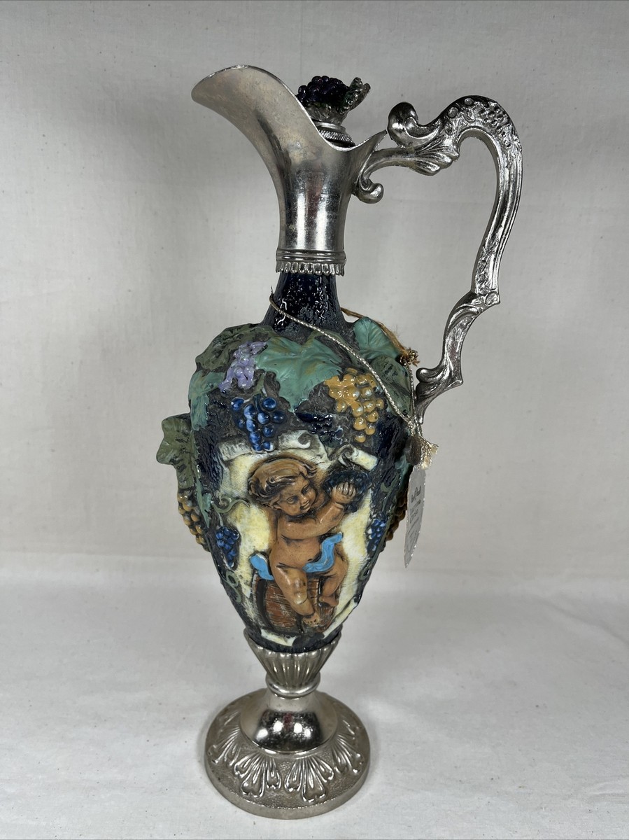 HAND PAINTED RIPROD VIETATA CC Art 2598 ITALY Italian Cherub