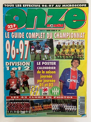 ONZE MONDIAL - HORS SÉRIE n° 22 SPECIAL EURO ENGLAND 1996