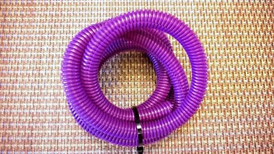 Split Loom 3/8'' x 8' Tube Purple Wire & Hose Cover Convoluted or Video Audio