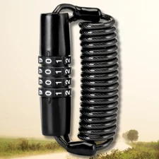 Helmet Lock for Motorcycle Bike Cable Lock Lightweight Lock Combination Small