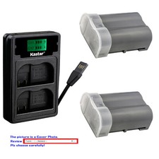 Kastar Battery USB LCD Charger for Nikon EN-EL15e Nikon D7200 D7500 Camera