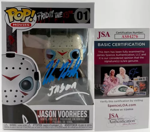 Kane Hodder Signed Friday The 13th Jason Voorhees Funko POP #01 B JSA COA