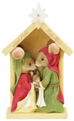 Tails With Heart Mouse Nativity Creche Mice Karen Hahn Figurine New 6008771 S