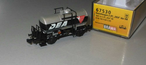 Brawa N 67530 Kesselwagen 2-achsig Z  „DEA” der DB, Epoche IV _N930 | Zustand: Neu