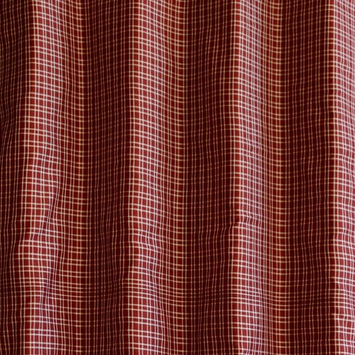 Burgundy/White Tissue Taffeta Checks 100% Silk Fabric 44" W By The Yard, SD-692J - Picture 4 of 4