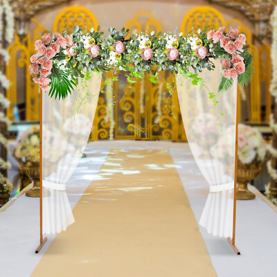 Wedding Arch Stand with Bases for Weddings Party Event Decoration 6.6 x 6.6 Feet
