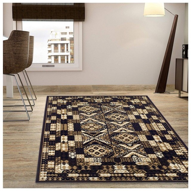Superior Casper Damask Fl Design Black Background 8 X 10 Area Rug For - 8 By 10 Area Rugs Superior Casper Damask Fl Design Black Background 8 X 10 Area Rug For - 8 By 10 Area Rugs