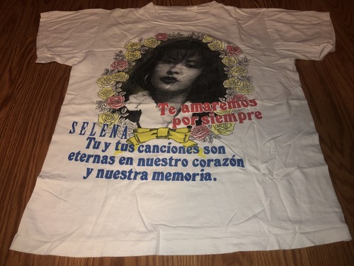 RARE Vintage 1995 Selena Quintanilla T-Shirt From The Making of the Movie - Picture 2 of 6
