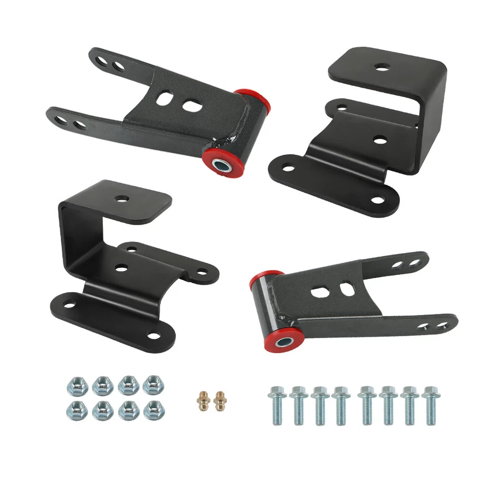 Kit de descenso de grilletes de caída de laboratorio de 2"-4" para Dodge Ram 2500 3500 1994-02 Foto 2 de 4