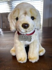 FAO Schwarz Yellow Labrador Puppy 12  Plush Realistic Lab Stuffed Dog 2018 NICE
