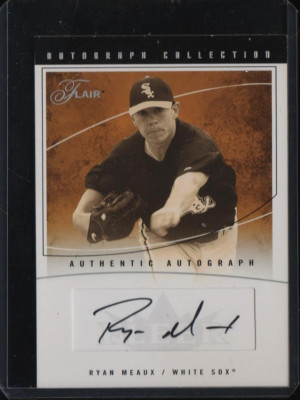 Ryan Meaux (White Sox) 2004 Flair Autograph Collection SP Auto 045/100 Mint