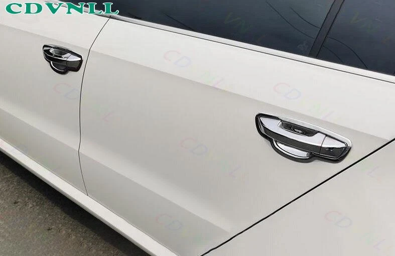 Manija de puerta lateral plateada mate para Volkswagen Golf MK6 2010-2013 marco tapicería Foto 3 de 4