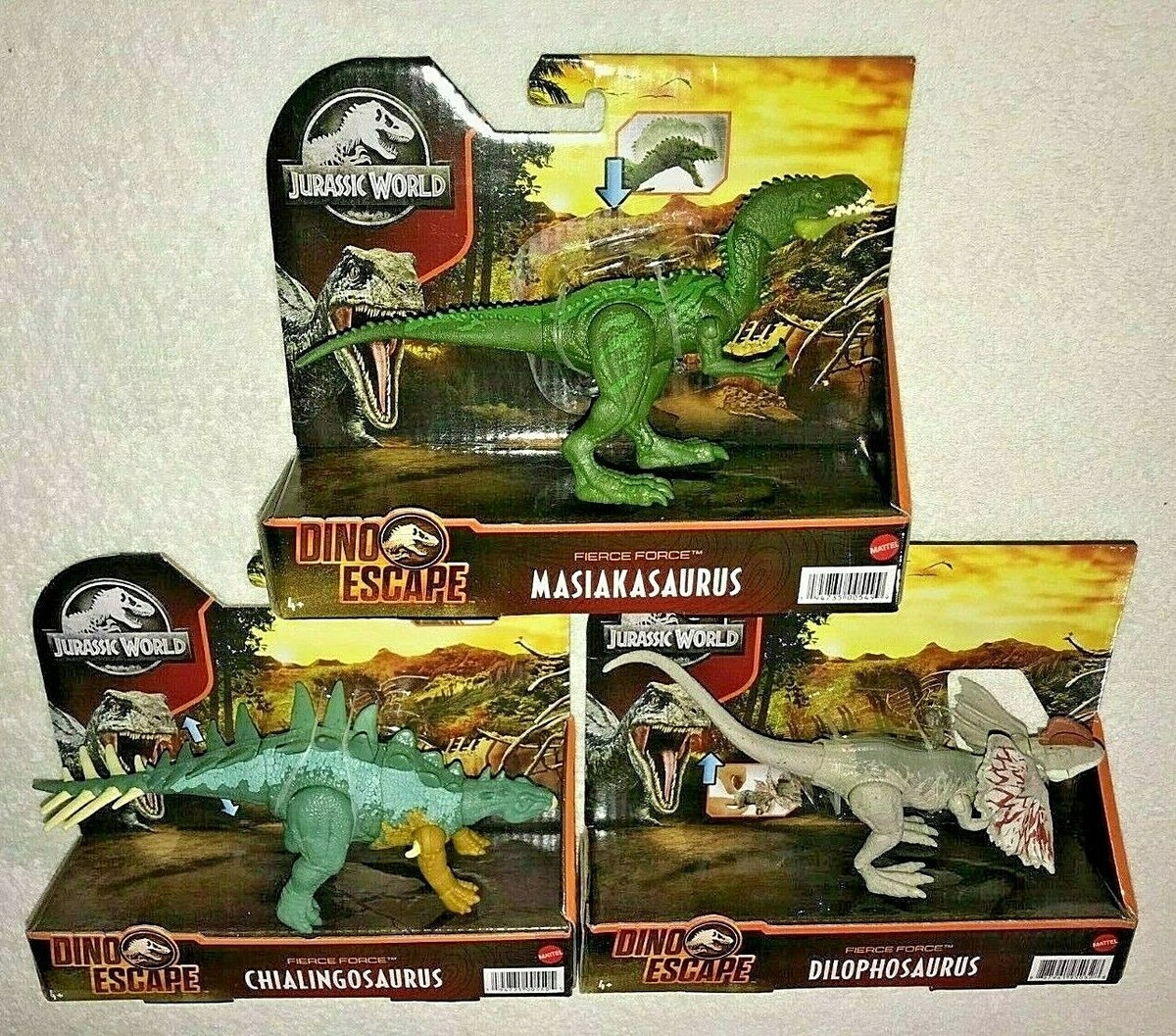 Jurassic World Dinosaur Sound Toy, Uncaged Fierce Launchin Dilophosaurus Figure Multi
