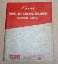 John Bean Wheel And Steering Alignment Technical Manual Fmc Corp 8th 1961 Pb