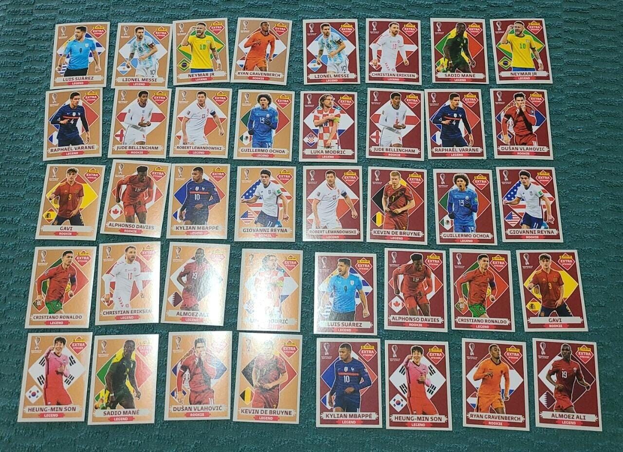 Panini - WC Qatar 2022 - 4x adesivos extras de bronze incl. - Catawiki