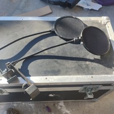 Set of two Microphone Pop Filter, Flexible Gooseneck Microphone Mount