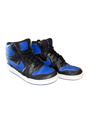 Nike Ebernon Mid AQ1773-001 Men's Black & Blue Retro Basketball Shoes 9