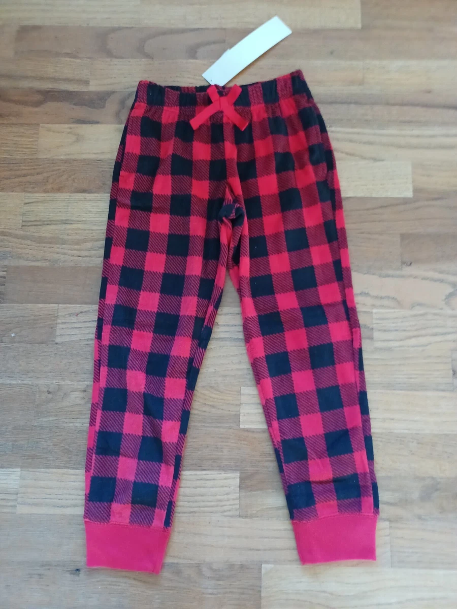 Boys girls Red Fleece Plaid PJ pajama pants 6 7 Old Navy pajama Christmas New