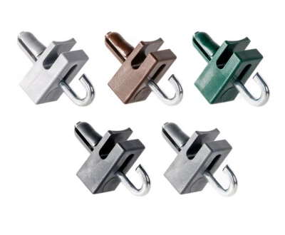 Spanndrahthalter mit Hakennagel Drahthalter Maschendraht Spanndraht Haken - Bild 1 von 4