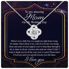 To My Mom Necklace from Son with Heartfelt Message  Elegant Box - Mother of ...