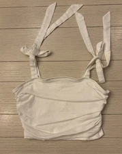 EUC Shein Womens XS White Tie Top