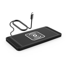 15W Wireless Car Charger Mat USB Type C Fast Charging Pad For iPhone Samsung