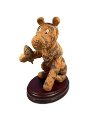 Disney Big Fig Tigger 80th Anniversary Wooden “Tigger” – Faux Wood Carve – 19”
