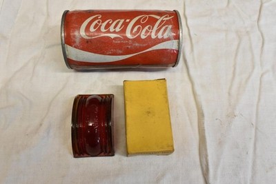 NEW VINTAGE DO-RAY 416 SAE 61 RED GLASS LENS Armored CLEARANCE SIDE MARKER LAMP