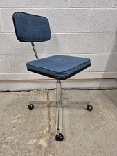 Rare Vintage 1970s Ryman Conran Desk Chair Blue Upholstery Mid Century Retro