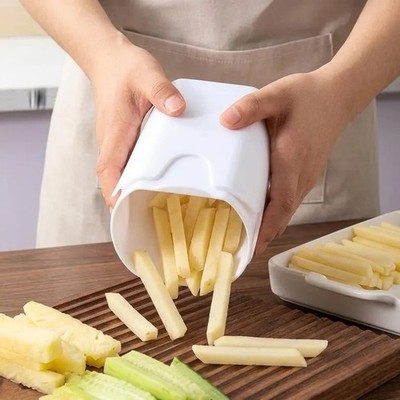 New Kitchen Fries One Step French Fry Cutter Potato Vegetable Fruit Slicer Tools